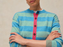 White Stuff Sansa Stripe Cardi Blue Multi 446730