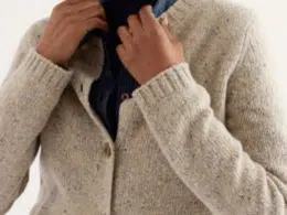 Seasalt Cornwall Dawson Pick Cardigan RWS Merino Birch