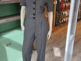 Very Cherry Classic Jumpsuit Cotswold Tartan Blue VC-JS0200