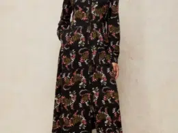 White Stuff Reegan Jersey Dress Black Print 448503