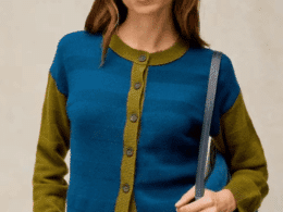 White Stuff Sansa Stitch Cardi Teal Mutli 447449