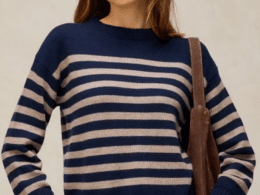 White Stuff Taylor Wool Blend Jumper Navy Multi 447460