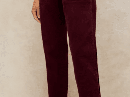 White Stuff Twister Cord Trousers Dark Plum 446861