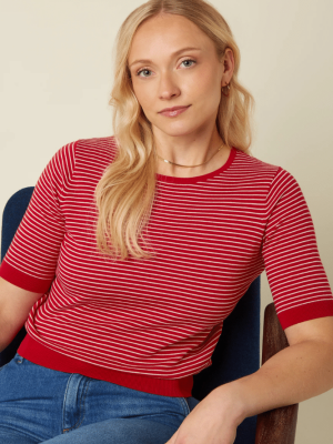 Agnes Top D'Oleron Chili Red (2)