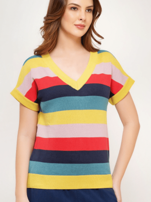 Circus Clothing Stripe Sweater ABZK5039 - La Vie en Rose Damesmode