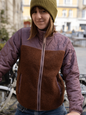 Danefae Danehazel Fleece Zip-Up MauveDark Wine (2)