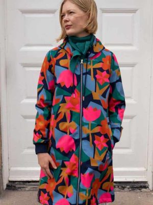 Danefae Danekarla Softshell Dark Navy Geofleur - La Vie en Rose Damesmode