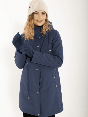 Danefae Danenora Winter Parka Dark Grey Blue - La Vie en Rose Damesmode Enkhuizen (1)