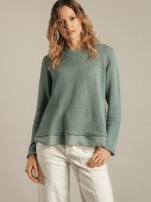 Eribé Stichill Long Sleeve Sweater Caspian (4)