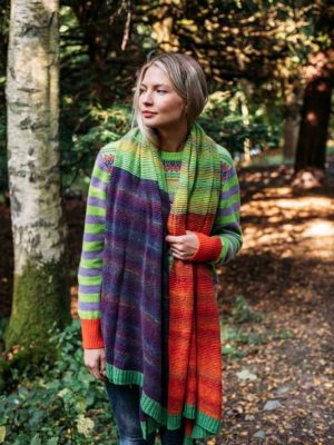 Eribé Treeline Wrap Aubergine- La Vie en Rose Damesmode