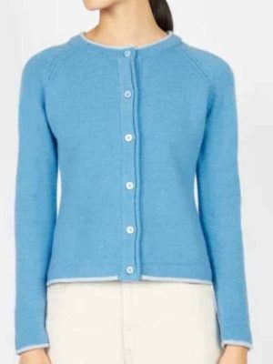 IrelandsEye Knitwear Killiney Cardigan Azure - La Vie en Rose Damesmode