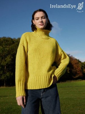 IrelandsEye The Paige Polo Neck Buttercup - La Vie en Rose Damesmode (1)