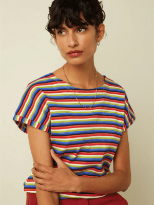 King-Louie-Aria-Top-Samui-Stripe-Bluing-3