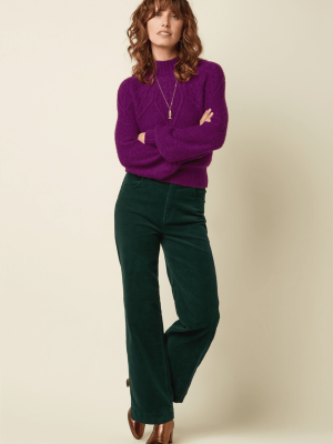 King Louie Bob Pants Corduroy Pine Green - La Vie en Rose Damesmode Enkhuizen (4)