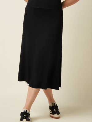 King Louie Border Midi Skirt Silva Black (3)