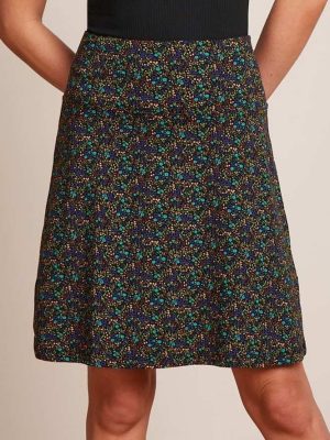 King Louie Border Skirt Elysee Black - La Vie en Rose Damesmode