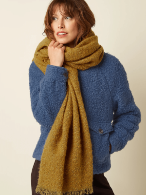 King Louie Boucle Scarf Golden Brown - La Vie en Rose Damesmode Enkhuizen (2)
