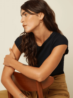 King Louie Cath Tee Halo Black - La Vie en Rose Damesmode