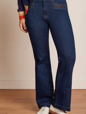 King Louie Chris Pants Onyx Denim Deep Blue - La Vie en Rose Damesmode