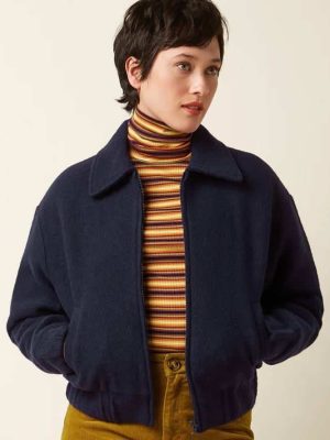 King Louie Fay Jacket Kennedy Evening Bue - La Vie en Rose Damesmode