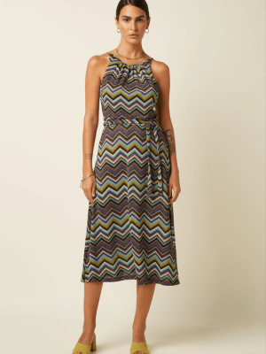 King Louie Hazel Dress Shio Strong Blue (3)