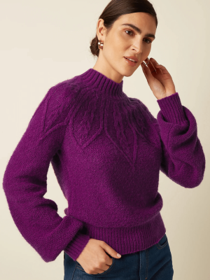 King Louie Joanie Raglan Top Orcia Caspia Purple (5)