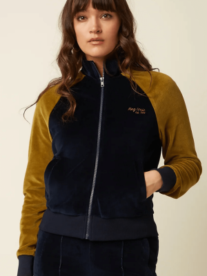 King Louie Lila Coljack Baton Velvet Sapphire Blue (2)