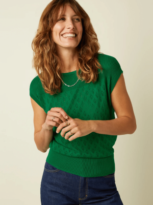 King Louie Lina Top Mateo Knit Very Green (4)