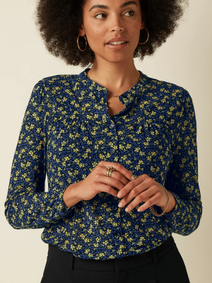 King Louie Lisa Blouse Juniper Mesh Black - La Vie en Rose Damesmode Enkhuizen (2)