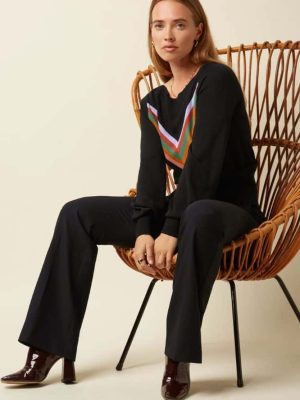 King Louie Livia Pants Marple Black - La Vie en Rose Damesmode