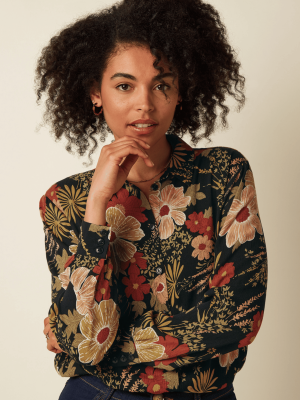 King Louie Maisie Blouse Mabel Black - La Vie en Rose Damesmode Enkhuizen (3)