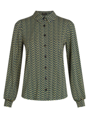 King Louie Maisie Blouse Marais Evening Blue - La Vie en Rose Damesmode Enkhuizen (1)