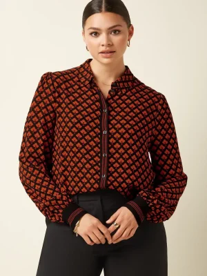 King Louie Maisie Blouse Moire Black