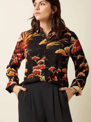 King Louie Maisie Blouse Neve Black - La Vie en Rose Damesmode