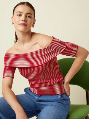 King Louie Nives Top D'Oleron Chili Red (4)