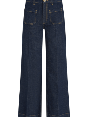 King Louie Paige Pocket Pants Muse Denim Rock Blue - La Vie en Rose Damesmode Enkhuizen (1)
