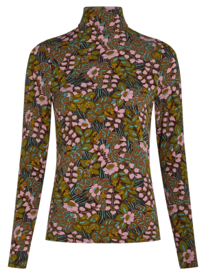 King Louie Rollneck Top Sierra Bitter Chocolate - La Vie en Rose Damesmode Enkhuizen (1)