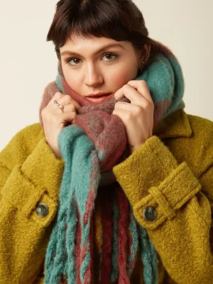 King Louie Scarf Check 2-Tone Rio Red