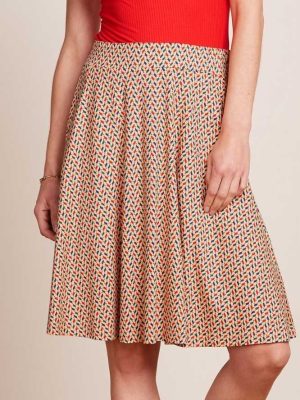 King Louie Serena Skirt Cocolupa Chino Cream - La Vie en Rose Damesmode