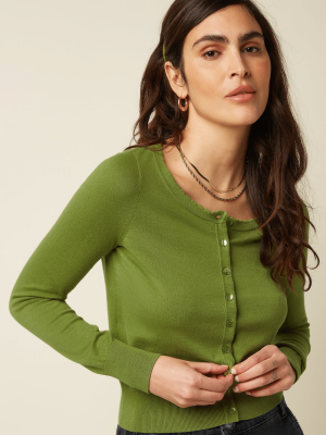 King Louie Ute Cardi Club Woodbine Green - La Vie en Rose Damesmode Enkhuizen (2)