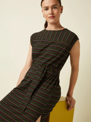 King Louie Vera Dress Menchini Stripe Black Lavieonline (5)