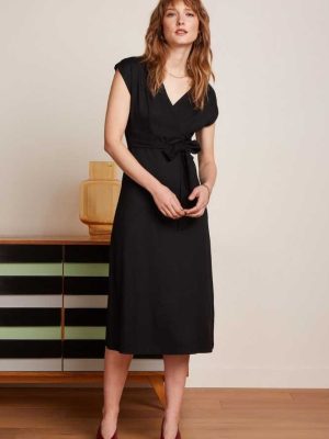Lot Midi Dress Viscose Classic Black