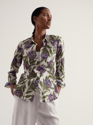 Seasalt Cornwall Larissa Shirt Proteas Chalk - La Vie en Rose Damesmode