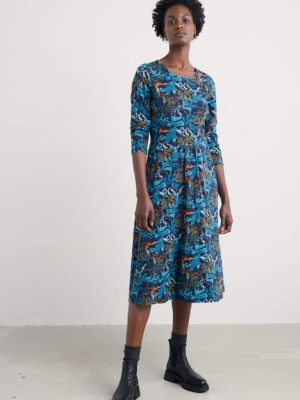 Seasalt Cornwall April Dress Floating Fronds Maritime - La Vie en Rose Damesmode Enkhuizen