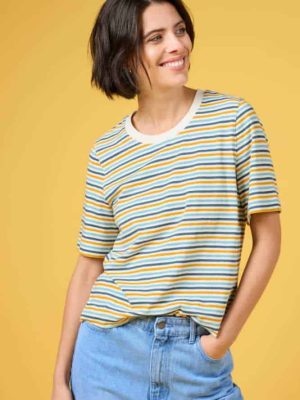 Seasalt Cornwall Copseland T-Shirt Pellitras Tumeric - La Vie en Rose Damesmode