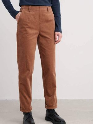 Seasalt Cornwall Crackington Trousers Dark Flax - La Vie en Rose Damesmode