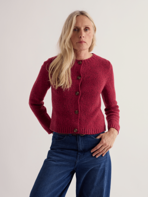 Seasalt Cornwall Dawson Pick Cardigan RWS Merino Dahlia - La Vie en Rose Damesmode Enkhuizen (3)