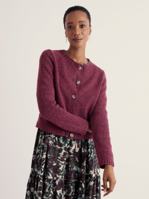 Seasalt Cornwall Dawson Pick Cardigan RWS Merino Dark Hellebore - La Vie en Rose Damesmode Enkhuizen (4)