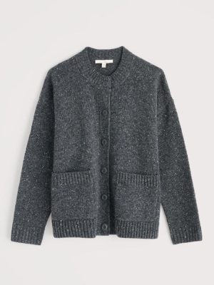 Seasalt Cornwall Harbour Sands Cardigan Coal - La Vie en Rose Damesmode Enkhuizen