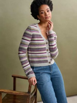 Seasalt Cornwall Lamoma Lane Cardigan Hemmick Aran Multi